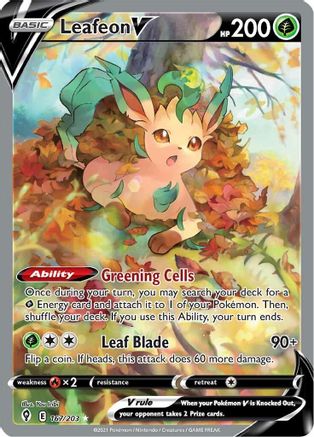 Leafeon V (Alternate Full Art) (Holofoil)