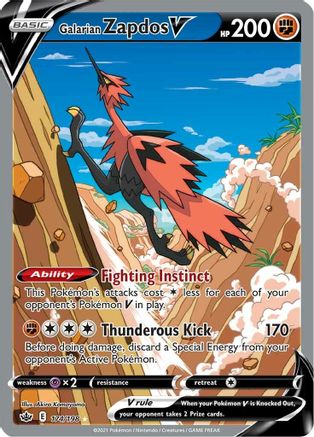 Galarian Zapdos V (Alternate Full Art) (Holofoil)