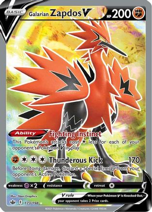 Galarian Zapdos V (Full Art) (Holofoil)