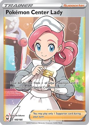Pokemon Center Lady (Full Art) (Holofoil)
