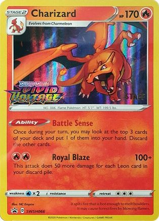 Charizard - SWSH066 (Prerelease) [Staff] (Holofoil)