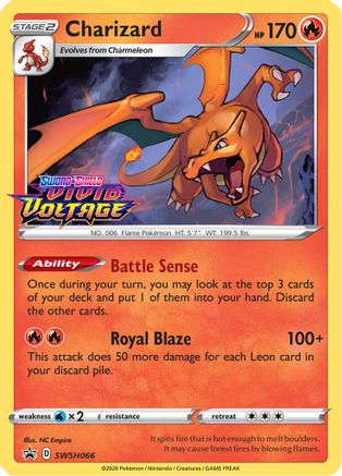 Charizard - SWSH066 (Prerelease) (Holofoil)