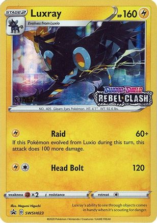 Luxray - SWSH023 (Prerelease) [Staff] (Holofoil)