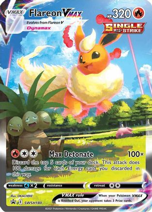 Flareon VMAX - SWSH180 (Holofoil)