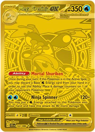 Mega Greninja ex - 122/086 (Holofoil)
