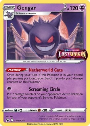 Gengar - SWSH241 (Prerelease) (Holofoil)