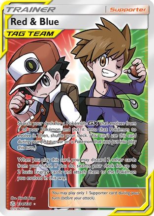 Red & Blue (Full Art) (Holofoil)