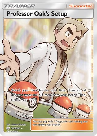 Professor Oak's Setup (Full Art) (Holofoil)