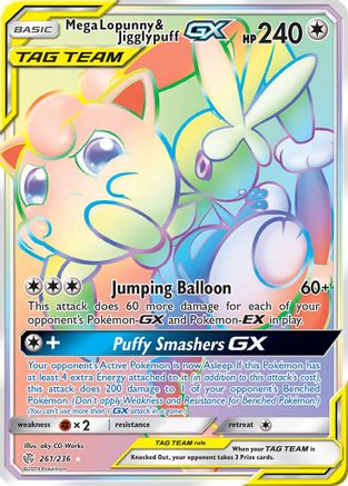 Mega Lopunny & Jigglypuff GX (Secret) (Holofoil)