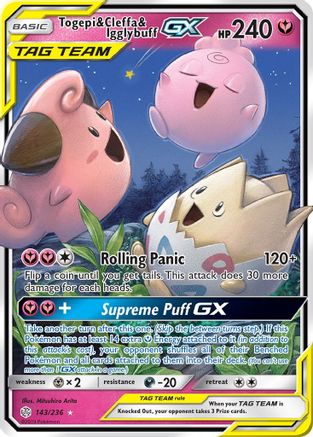 Togepi & Cleffa & Igglybuff GX (Holofoil)