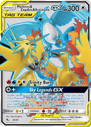 Moltres & Zapdos & Articuno GX (Full Art) (Holofoil)