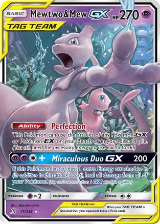 Mewtwo & Mew GX (Holofoil)