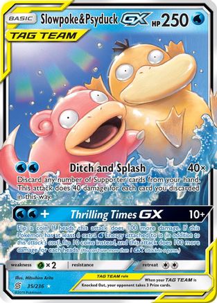 Slowpoke & Psyduck GX (Holofoil)
