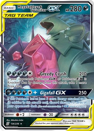 Mega Sableye & Tyranitar GX (Holofoil)