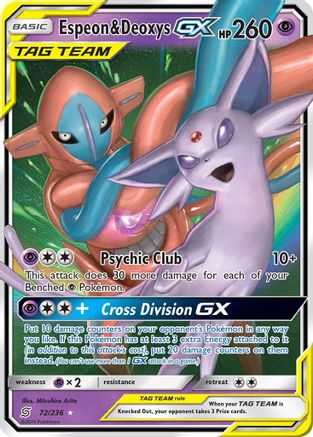 Espeon & Deoxys GX (Holofoil)