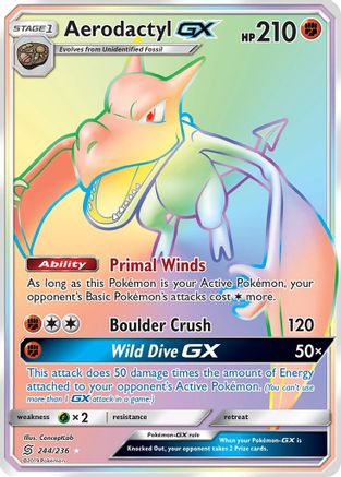 Aerodactyl GX (Secret) (Holofoil)