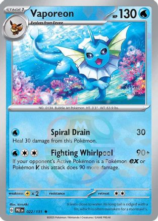 Vaporeon (Master Ball Pattern) (Holofoil)