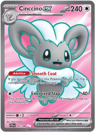 Cinccino ex - 105/086 (Holofoil)