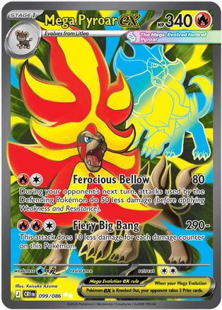 Mega Pyroar ex - 099/086 (Holofoil)