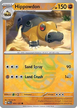 Hippowdon (Master Ball Pattern) (Holofoil)