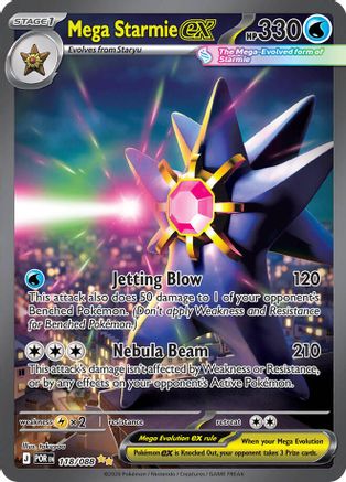 Mega Starmie ex - 118/088 (Holofoil)