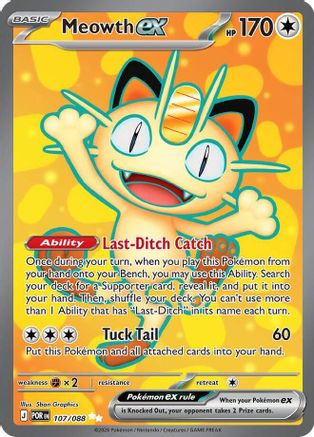 Meowth ex - 107/088 (Holofoil)