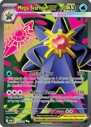 Mega Starmie ex - 102/088 (Holofoil)