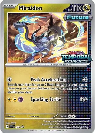 Miraidon - 092 (Prerelease) [Staff] (Holofoil)