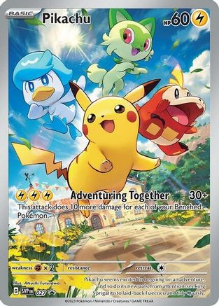 Pikachu - 027 (Holofoil)