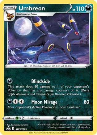 Umbreon - SWSH129 (Holofoil)