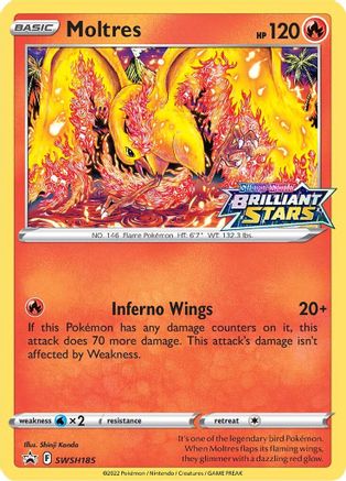 Moltres - SWSH185 (Holofoil)