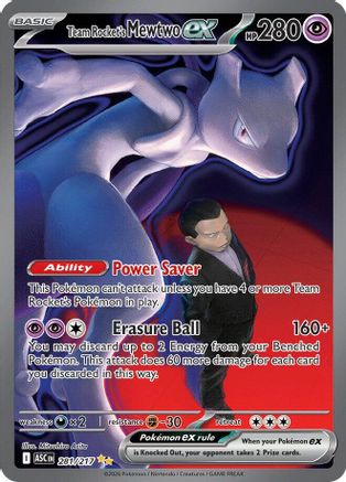 Team Rocket's Mewtwo ex - 281/217 (Holofoil)