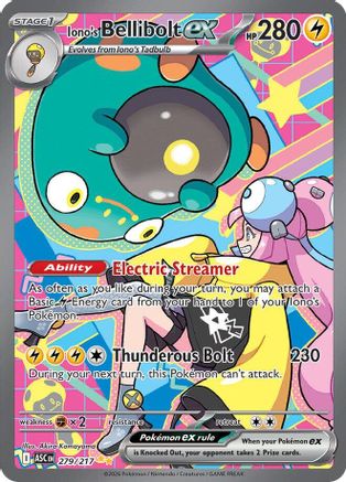 Iono's Bellibolt ex - 279/217 (Holofoil)