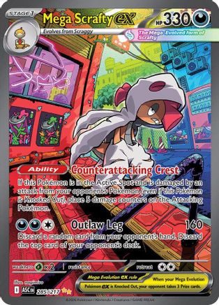 Mega Scrafty ex - 285/217 (Holofoil)