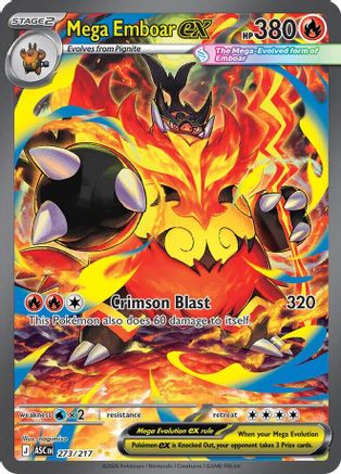 Mega Emboar ex - 273/217 (Holofoil)