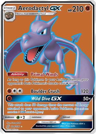 Aerodactyl GX (Full Art) (Holofoil)
