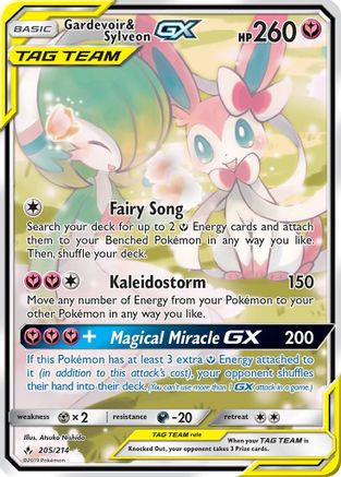 Gardevoir & Sylveon GX (205) (Alternate Full Art) (Holofoil)