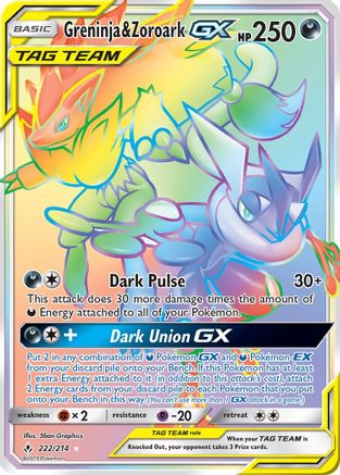 Greninja & Zoroark GX (Secret) (Holofoil)