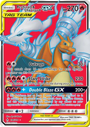 Reshiram & Charizard GX (Full Art) (Holofoil)