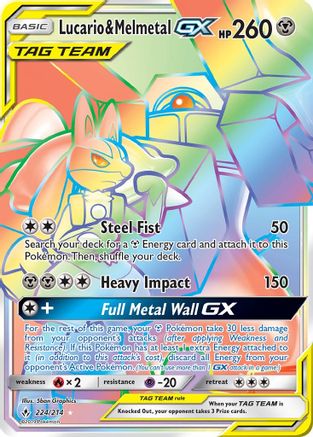 Lucario & Melmetal GX (Secret) (Holofoil)
