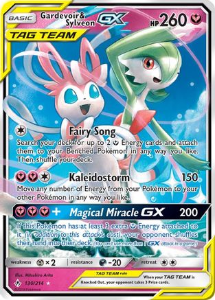 Gardevoir & Sylveon GX (Holofoil)
