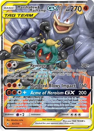 Marshadow & Machamp GX (Holofoil)