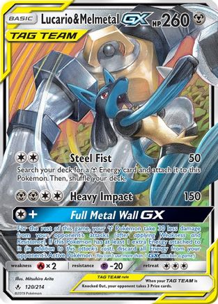 Lucario & Melmetal GX (Holofoil)