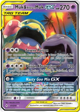 Muk & Alolan Muk GX (Holofoil)