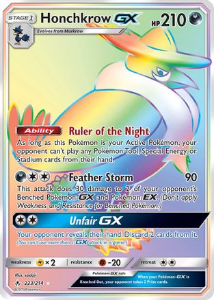 Honchkrow GX (Secret) (Holofoil)