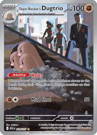 Team Rocket's Dugtrio - 239/217 (Holofoil)