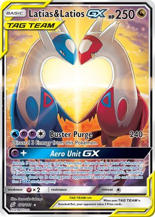 Latias & Latios GX (Alternate Full Art) (Holofoil)