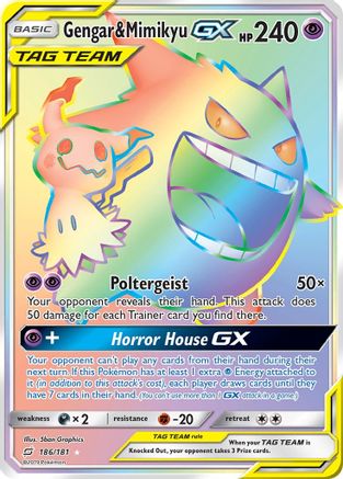 Gengar & Mimikyu GX (Secret) (Holofoil)