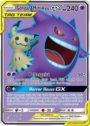 Gengar & Mimikyu GX (Full Art) (Holofoil)