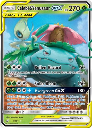 Celebi & Venusaur GX (Holofoil)